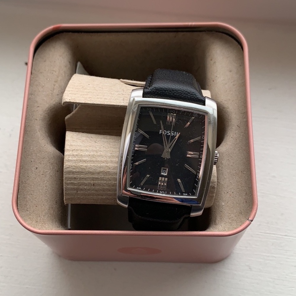 Square faced Fossil watch